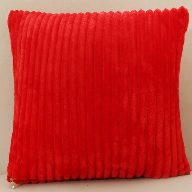 Xiao Hua 4 fundas de almohada sencillas de pelo mágico. Clásicas y atemporales, fundas de almohada sencillas de color liso, que quedan genial en cualquier cama. 45 x 45 cm (rojo).