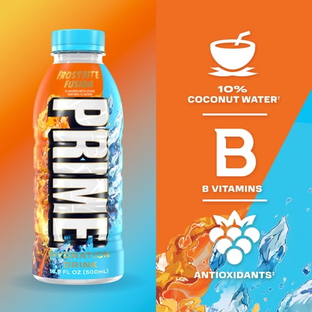PRIME HYDRATION SPORTS DRINK, FROSTBITE FUSION, 16.9 FL OZ, BOTTLE