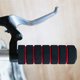 thumbnail image 3 of Puños de Manillar de Bicicleta, Agarre de Bicicleta Antideslizante para Scooter Cruiser Silla de Ruedas Ciclismo Esponja 1 par, Rojo, 3 of 5