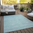 thumbnail image 6 of Addison Rugs Chantille Indoor/Outdoor Transitional Stripes Turquoise Washable Rectangle Rug, 5' x 7'6", 6 of 6