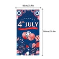thumbnail image 3 of Bandera patriótica para jardín, ideal para decorar el porche exterior | Funda para puerta con la bandera estadounidense, 3 of 9