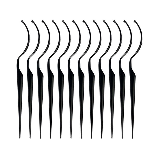 Paquete de 12 extensiones de pestañas, ligeras y cómodas. Negro