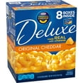 Kraft Deluxe Original Cheddar Macaroni & Cheese Dinner, 8 ct Pack, 14