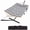 Light grey texture color, variant on OUTGOODS Premium 2-Person Hammock with Collapsible Steel Stand, Heavy Duty 450lb Capacity, UV-Resistant & Portable Outdoor Lounger for Backyard, Camping, and Travel