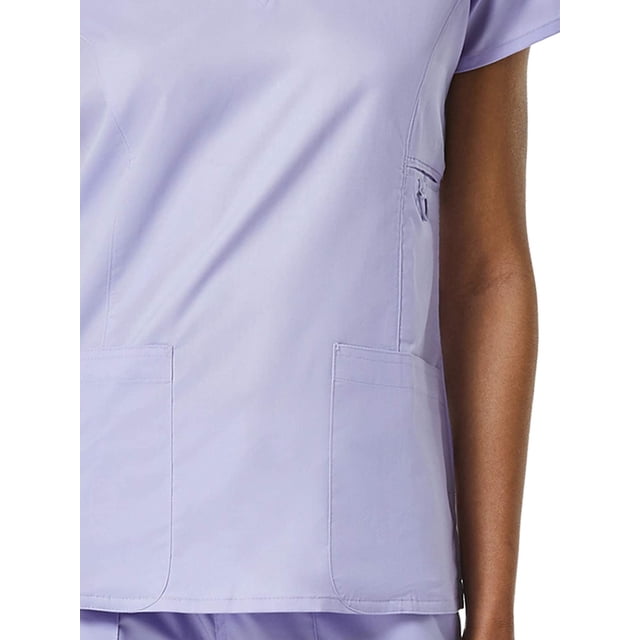 EON Women's COOLMAX V-Neck Solid Scrub Top