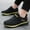 Gold, variant on Luogg Children's Fashion Solid Color Mesh Flying Woven Sneakers For Boys And Girls Comfortable Breathable Running Shoes Size 4.5-5 Years Black