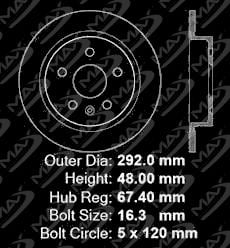 Turbo Models OE Series Rotors + Metallic Pads Fits: 2015 15 Chevy Malibu Exc Max Brakes Rear Premium Brake Kit TA121942