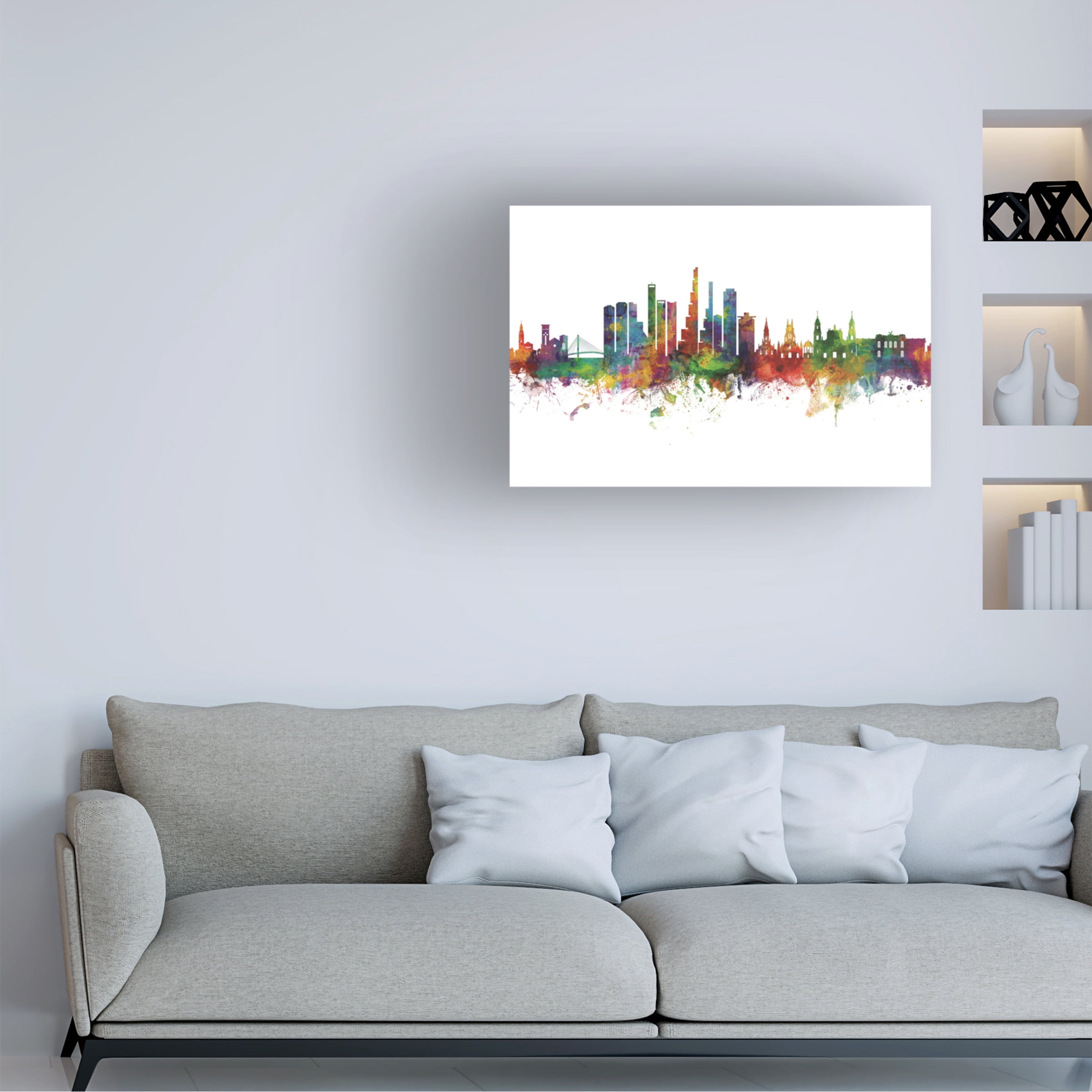 Michael Tompsett 'Bogota Colombia Skyline' Canvas Art