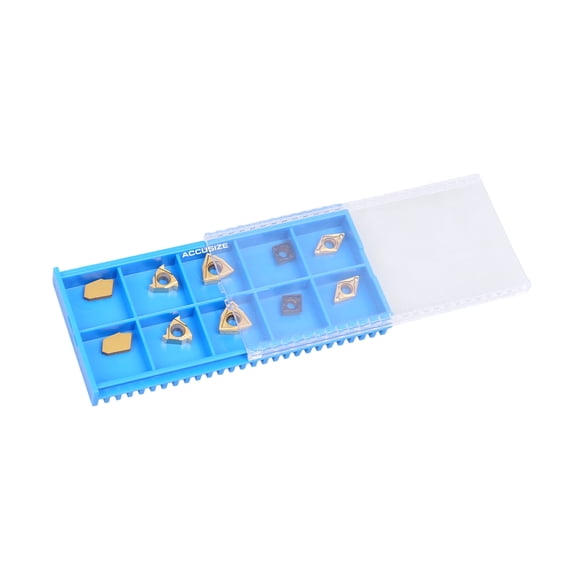 Accusize 2 Pc of Each Kind of CVD and TiN Carbide Inserts for 2988-0038, 10 Pc, 2988-0038INSERTS