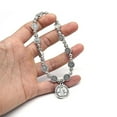 thumbnail image 4 of CIYISON Catholic Saint Benedict Bracelet Priest Exorcist Bracelet Adjustable Push-pull Bracelet Religious Beaded Bracelets, 4 of 6