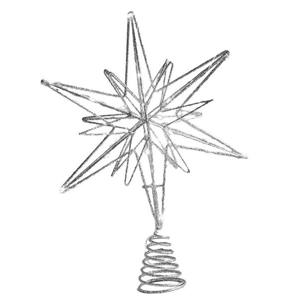 Copa de de Navidad iluminada, adorno de de Navidad, copa de de pentagrama de metal para adornos de Navidad de interior de año argén CUTICAT Adornos para árboles de Navidad