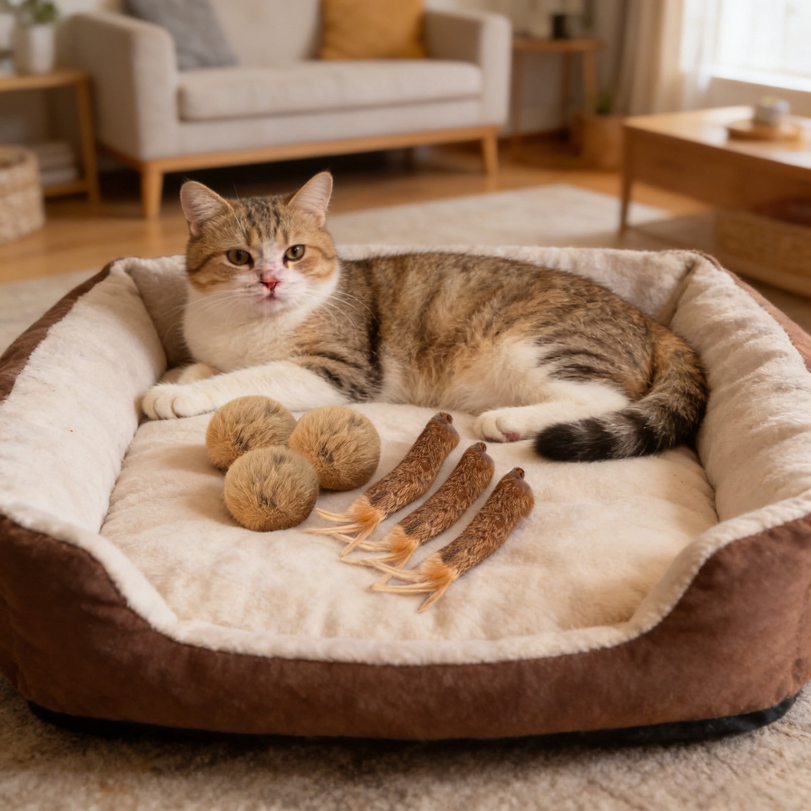 Enrichment Play Teaser Wand for Interactive Engagement and Boredom Busting Pet Toy for Cats and Indoor Use