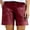 Red, variant on THDHVS Womens Shorts Casual,Running Shorts for Women,Fashion Women's Summer Solid Color Casual Shorts with Pocket Navy 2XL