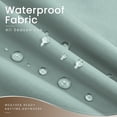 thumbnail image 4 of Snubbull Outdoor Privacy Curtains for 10x13ft Gazebo, 4 Panels Waterproof Sidewalls with Zippers & Tiebacks, Replacement Curtains for Patio Canopy, Calcite Blue, Only Curtain, 4 of 11