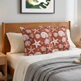 thumbnail image 6 of Pillow Covers 20x20 Set of 2, Starfish Red Coastal Throw Pillow Covers Decorative Couch Cushion Cover, Summer Nautical Shell Beach Microfiber Soft Square Pillowcases for Bedroom Living Room Sofa, 6 of 9