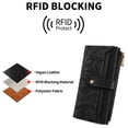 thumbnail image 7 of FALAN MULE Womens Wallet Ultra Slim Thin RFID Blocking Bifold Card Holder Leather Ladies Purse with Zipper Coin Pocket, 7 of 7