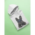 thumbnail image 3 of Puppy French Bulldog Hoodie Women -Image by Shutterstock, Female Small, 3 of 4