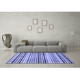 thumbnail image 3 of Ahgly Company Indoor Rectangle Oriental Blue Modern Area Rugs, 8' x 10', 3 of 4