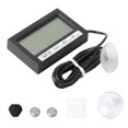 thumbnail image 3 of MERRYHAPY Temperature Gauge Plastic Black for Aquatic Reptiles Indoor Use 1Set, 3 of 7
