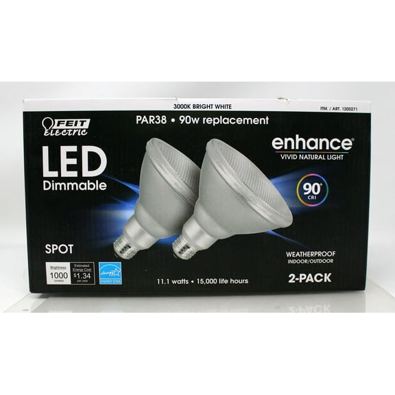 Feit Electric Spot Brightness Flood & Security Light, 2 count