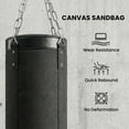 thumbnail image 4 of Soozier Punching Bag with Stand for Adults, 72.8"-90.9" Height Adjustable Freestanding Boxing Stand with Canvas Sandbag, Black, 4 of 9