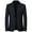 B_Blue, variant on Men Fine Check Tweed Notch Lapel Two Button Blazer Vintage Business Casual Fall Sport Coat Gray XL
