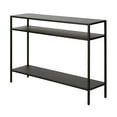 thumbnail image 4 of Evelyn&Zoe Ricardo 42" Wide Rectangular Console Table with Metal Shelves, Blackened Bronze, 4 of 7