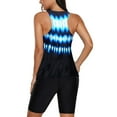 thumbnail image 4 of Women Tankini Swimsuit Tummy Control Top With Shorts Two Piece Bathing Suit, 4 of 6