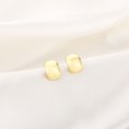 thumbnail image 4 of WREESH Fashion Trend Semi-circle Double-sided Gold Small Exquisite Ladies Earrings, 4 of 6