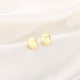 thumbnail image 4 of Pendientes para mujer, regalos para mujer, tendencia de moda, pendientes pequeños y exquisitos de oro de doble cara para mujer, pendientes de moda, 4 of 5