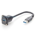 thumbnail image 6 of D-Type USB 3.0 A Male to Female Extension Cable Flan Chassis Panel Mount 5Gbps USB Type A Charging & Data Cable For Printer, 6 of 7