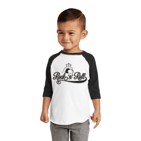 Rock and Roll Toddler Raglan Tee (3T) - Walmart.com