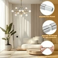 thumbnail image 4 of Uxcell Threaded Extension Rod,6 Set 12" M10 x 1mm Fine Thread Lamp Pipe with Lamp Pipe Nipple,Sloped Ceiling Adapter,Silver, 4 of 7