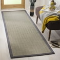 thumbnail image 2 of SAFAVIEH Natural Fiber Glenn Border Sisal Area Rug, Grey Brown/Grey, 8' x 10', 2 of 9