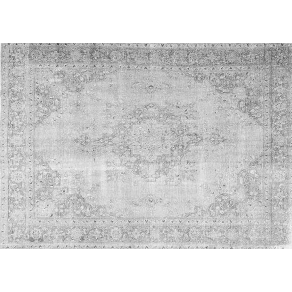 Ahgly Company Indoor Rectangle Persian Gray Traditional Area Rugs, 4' x 6'