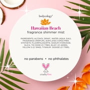 Bodycology Sparkle Fragrance Shimmer Mist, Hawaiian Beach, 6 fl oz