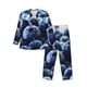 thumbnail image 1 of Balery Blueberry Pijama para Hombre de Dos Piezas con Manga Larga, Conjunto de Dormir y Descanso Suave con Bolsillos-Medium, 1 of 7