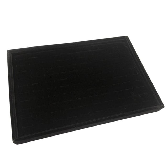 Caja de Bandeja Grande Zulema para Vitrina de Exhibición 35x24x3cm Negro