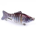 thumbnail image 1 of Swimbait Fishing Lure Wobblers 7 Segment Minnow Sinking Plastic Tackle Hard Baits, 1 of 8