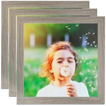 ArtToFrames 24" x 24" Gray Oak Picture Frame, 24x24 inch Brown MDF Poster Frame (WOM-4300), 3 Pack