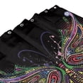 thumbnail image 4 of JOOCAR Waterproof Shower Curtains Sets for Bathroom Accessories with Creativity Art Black Colorful Butterfly Printed,Beautiful Wide Fabric Toilet Curtain for Bathtub 72X72 Inch with 12 hooks, 4 of 7