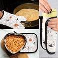 thumbnail image 5 of Yayeee Oven Mitts and Pot Holder Set of 4 Heat Resistant Kitchen Gloves Baking Hot Pad, Ghost Design, 5 of 5