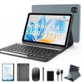 thumbnail image 1 of Tablet Android 14 de 10 pulgadas, tableta celular 4G, Octa-Core, 128 GB de almacenamiento + 14 (8+6) GB de RAM/ 1 TB ampliable, WiFi 5G, batería de 8000 mAh, Bluetooth 5.0, cámara de 13 MP+8 MP, table, 1 of 5