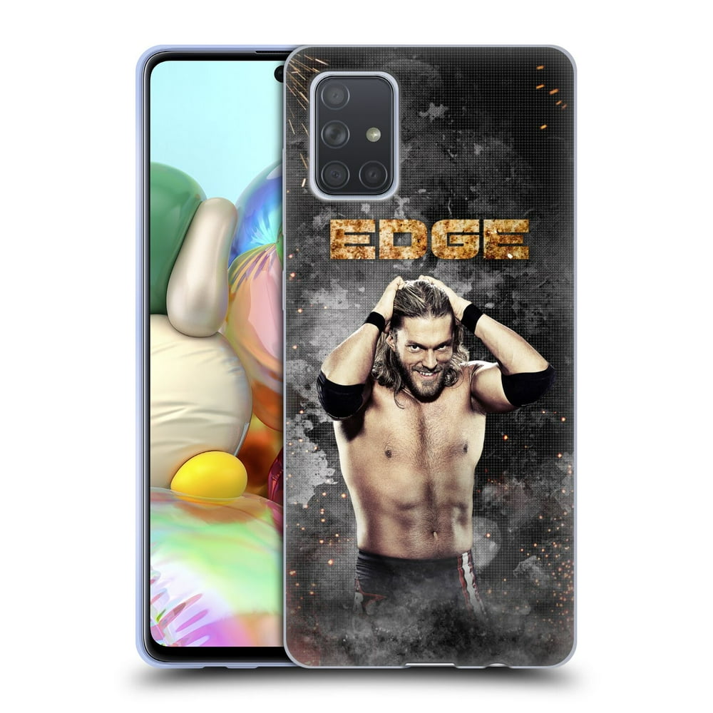 Head Case Designs Officially Licensed WWE Edge LED Image Soft Gel Case Compatible with Samsung