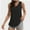 Black, variant on Women V Neck Curved Hem Tank Tops Summer Casual Sleeveless Loose Fit Tunic Tops