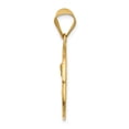 thumbnail image 2 of 14k Yellow Gold Polished and Satin Sacred Heart of Mary Medal Hollow Pendant Charm, 2 of 4