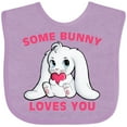 thumbnail image 3 of Inktastic Some Bunny Loves You Boys or Girls Baby Bib, 3 of 4