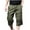 Army Green, variant on Jgppe Men's Capri Pants Cotton Loose Lightweight Elastic Waist Casual Below Knee Shorts Cargo Short with Pockets