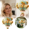 thumbnail image 2 of Hot Air Balloon Sun Catcher - Stained Glass Style Acrylic Hanging Decor - Outdoor/Indoor Waterproof Ornament for Windows, Garden & Patio - Colorful Light Catcher Gift, 2D, 2 of 6