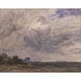 thumbnail image 2 of John Constable 24x20 Gold Ornate Framed and Double Matted Museum Art Print Titled - Study of a Cloudy Sky (ca. 1825), 2 of 4